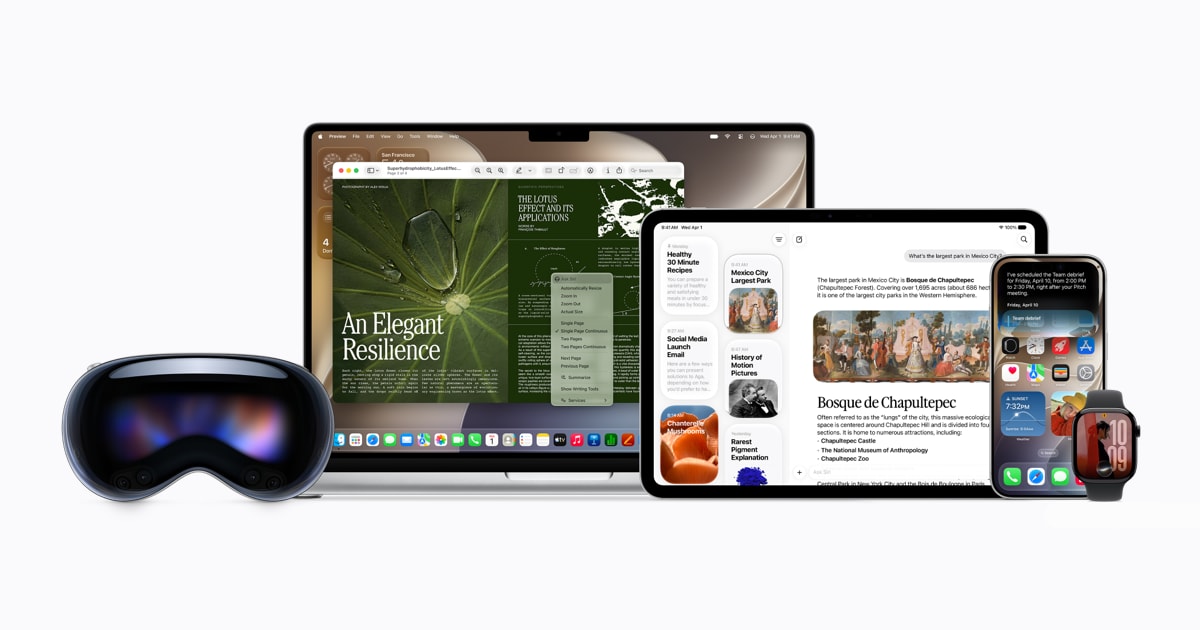 Apple 6月官方功能配图 · 当前英文推送状态；来源要点摘编