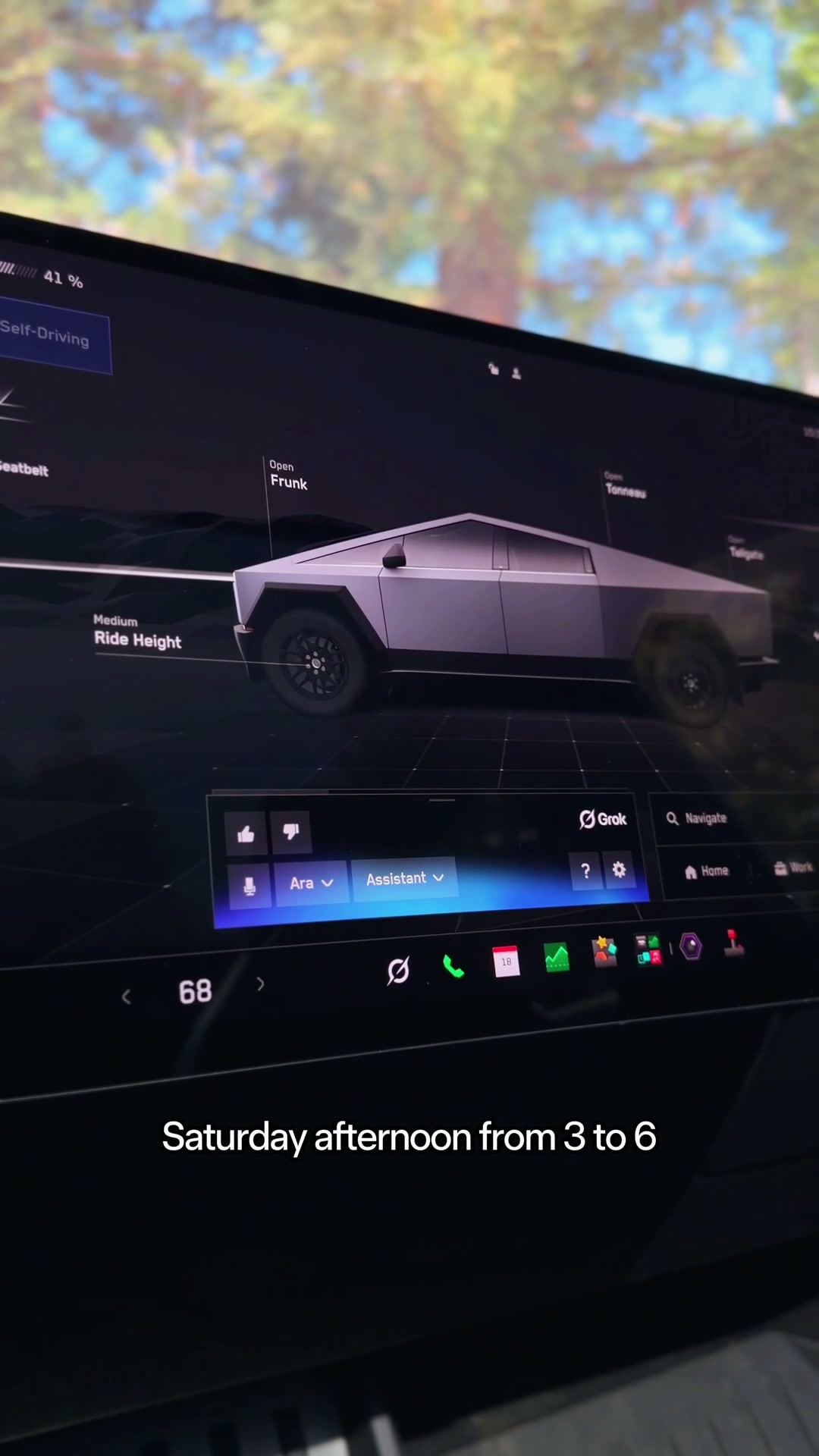 Tesla 官方车内 Grok 演示 · 静音