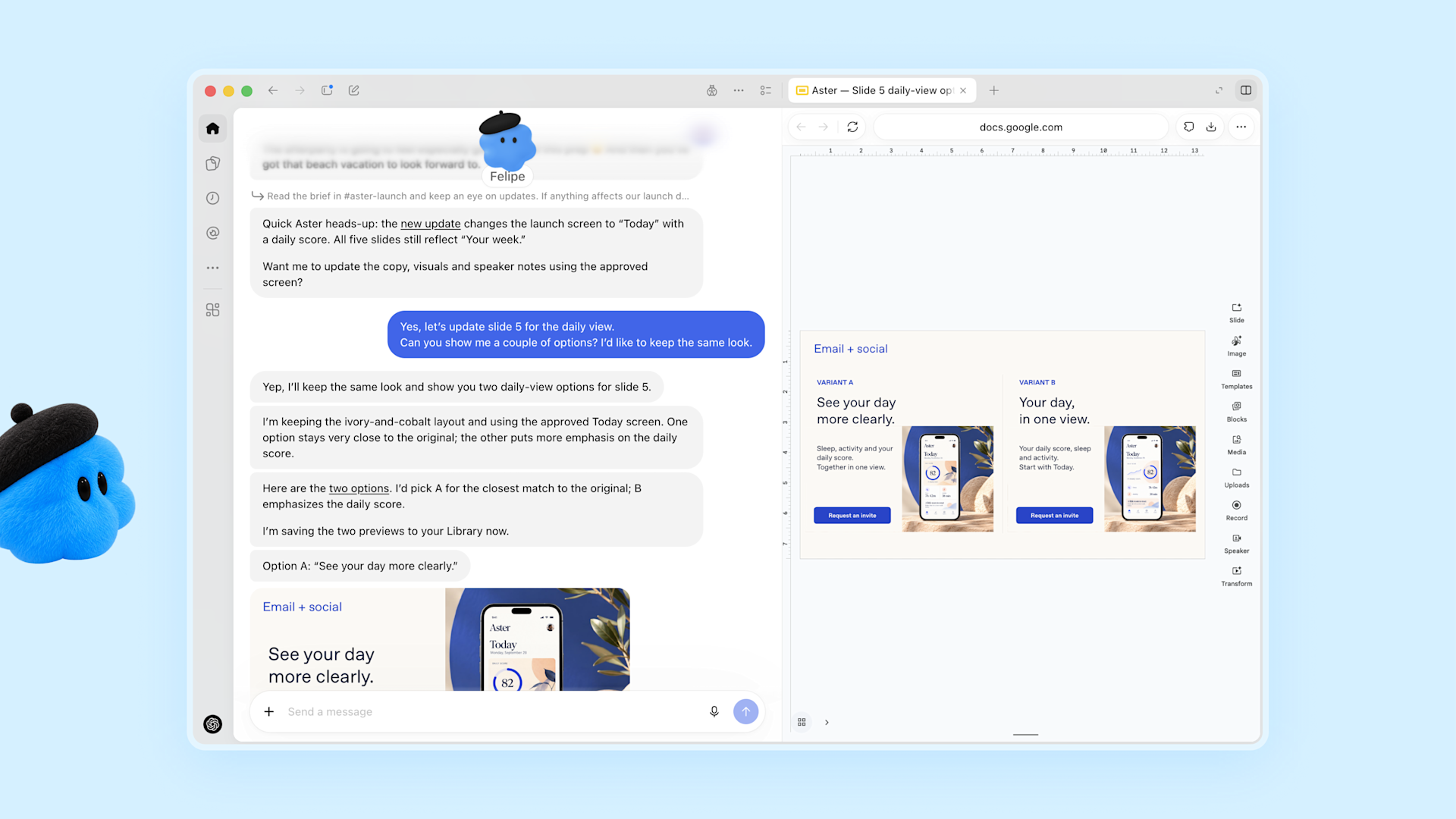 OpenAI dots 官方宣传片（静音片段）与官方博客产品截图